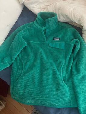 Patagonia Teal Green Snap-T Fleece Pullover
